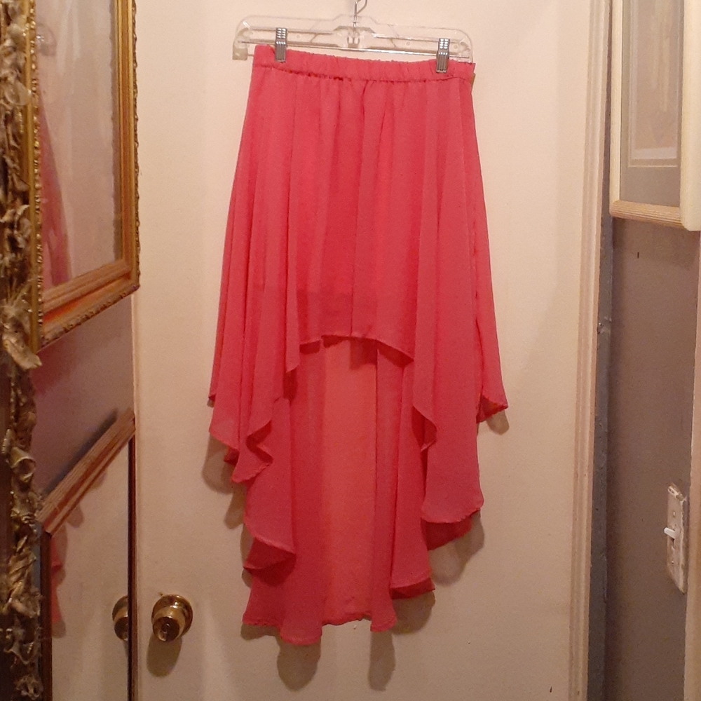 Tramp high low skirt